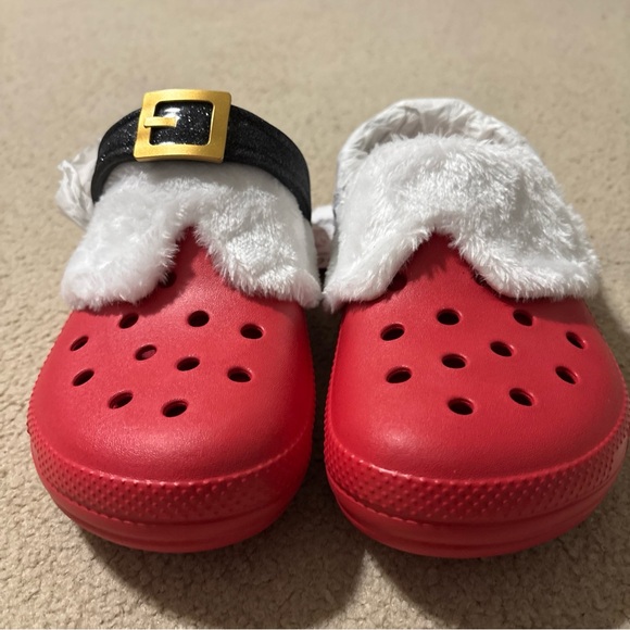 Crocs Classic Lined Santa Clogs Men’s 10 Women’s 12 Slip-On Slingback Clogs Shoe